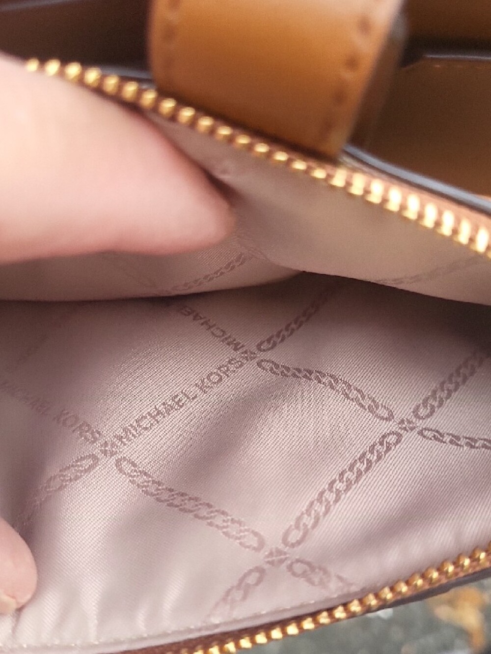 Michael Kors Brown Leather Studded Wristlet Clutch - Picture 12 of 16